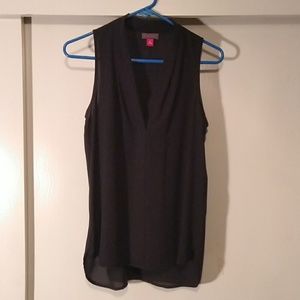 Vince Camuto Black Sleeveless Shirt